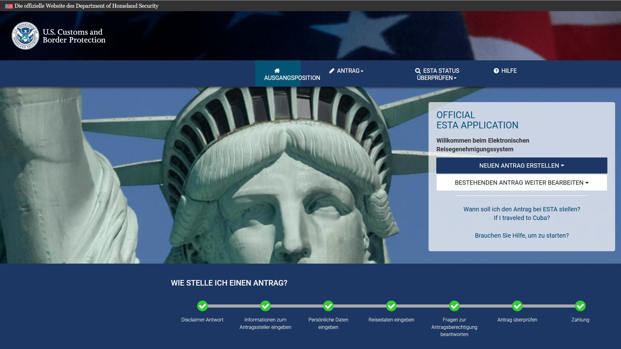 ESTA USA – so gehts